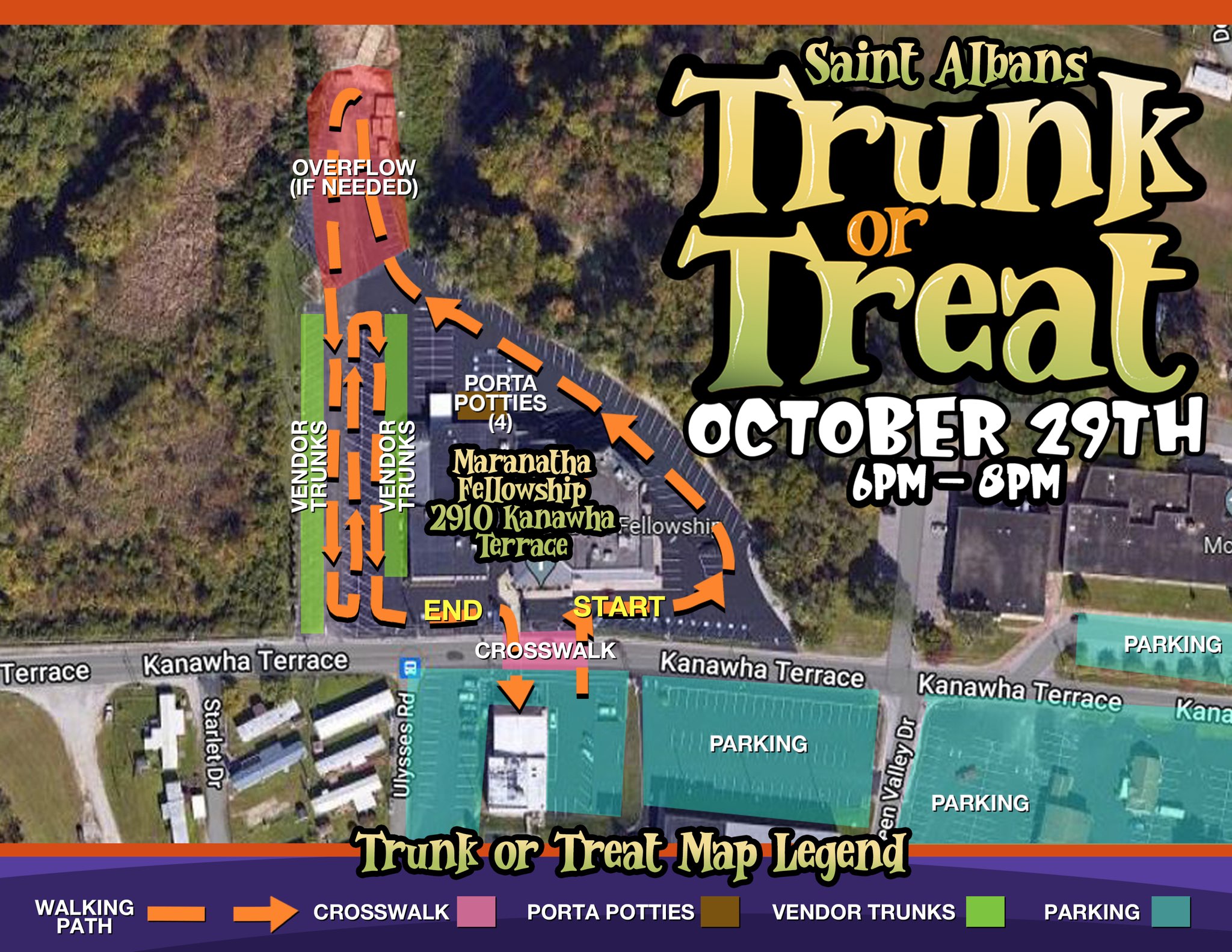 2022 Trunk or Treat in St. Albans - St. Albans WV Parks & Recreation Dept.