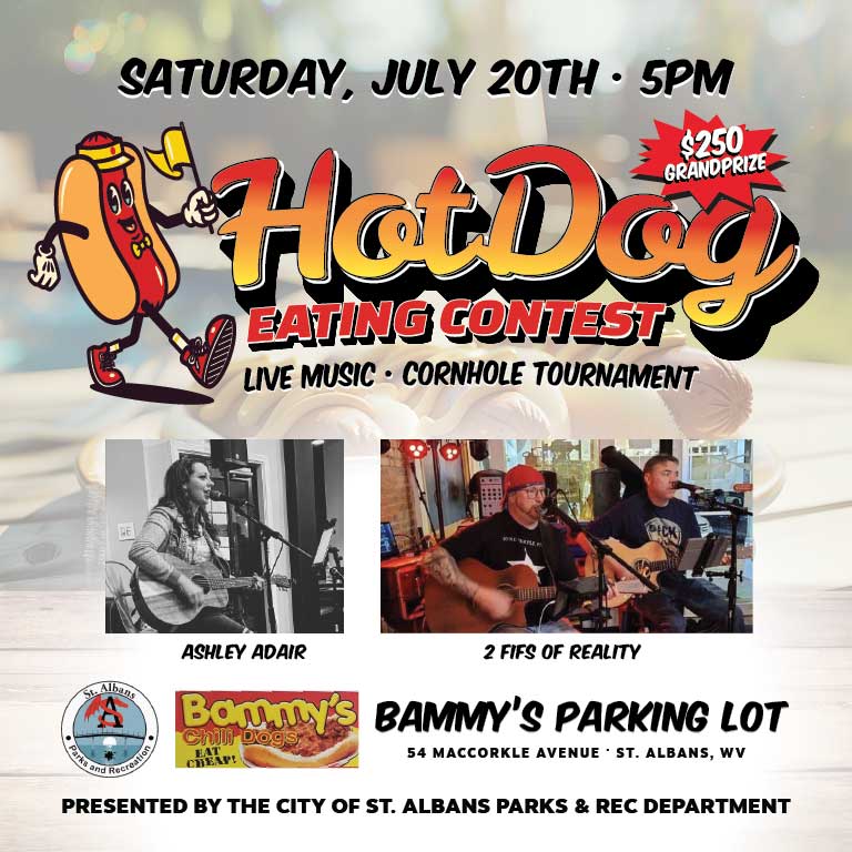 Hot Dog Eating Contest @ Bammy's Chili Dogs - July 20th - 5pm - St. Albans, WV